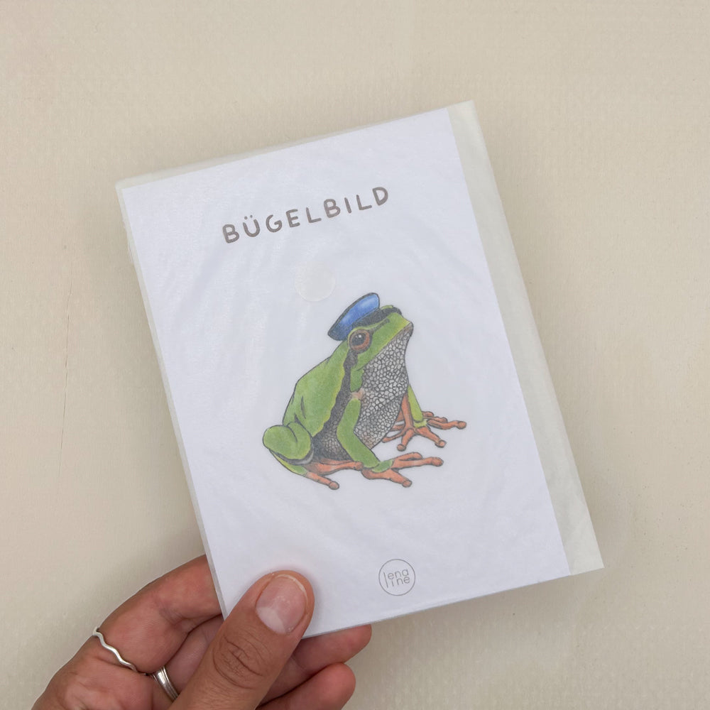 BÜGELBILD | Frosch Fred