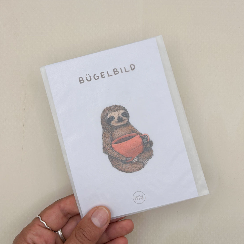 BÜGELBILD | Faultier Hugo - Tasse