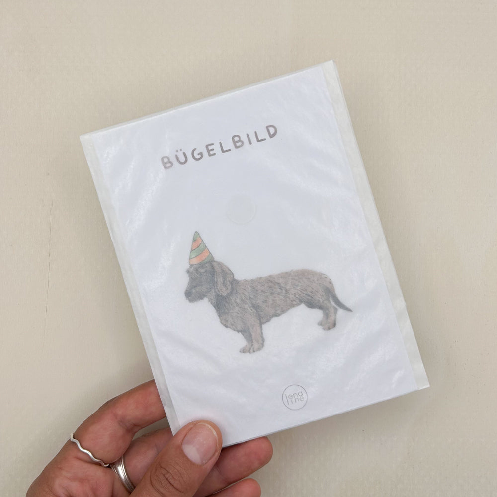 BÜGELBILD | Dackel Ludwig - Party