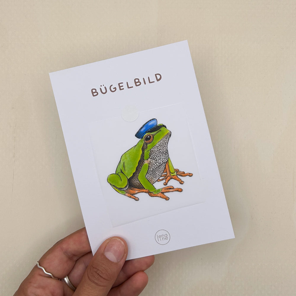 BÜGELBILD | Frosch Fred