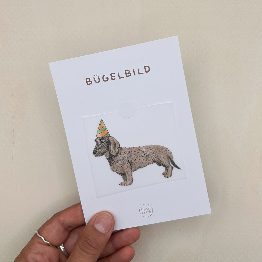 BÜGELBILD | Dackel Ludwig - Party