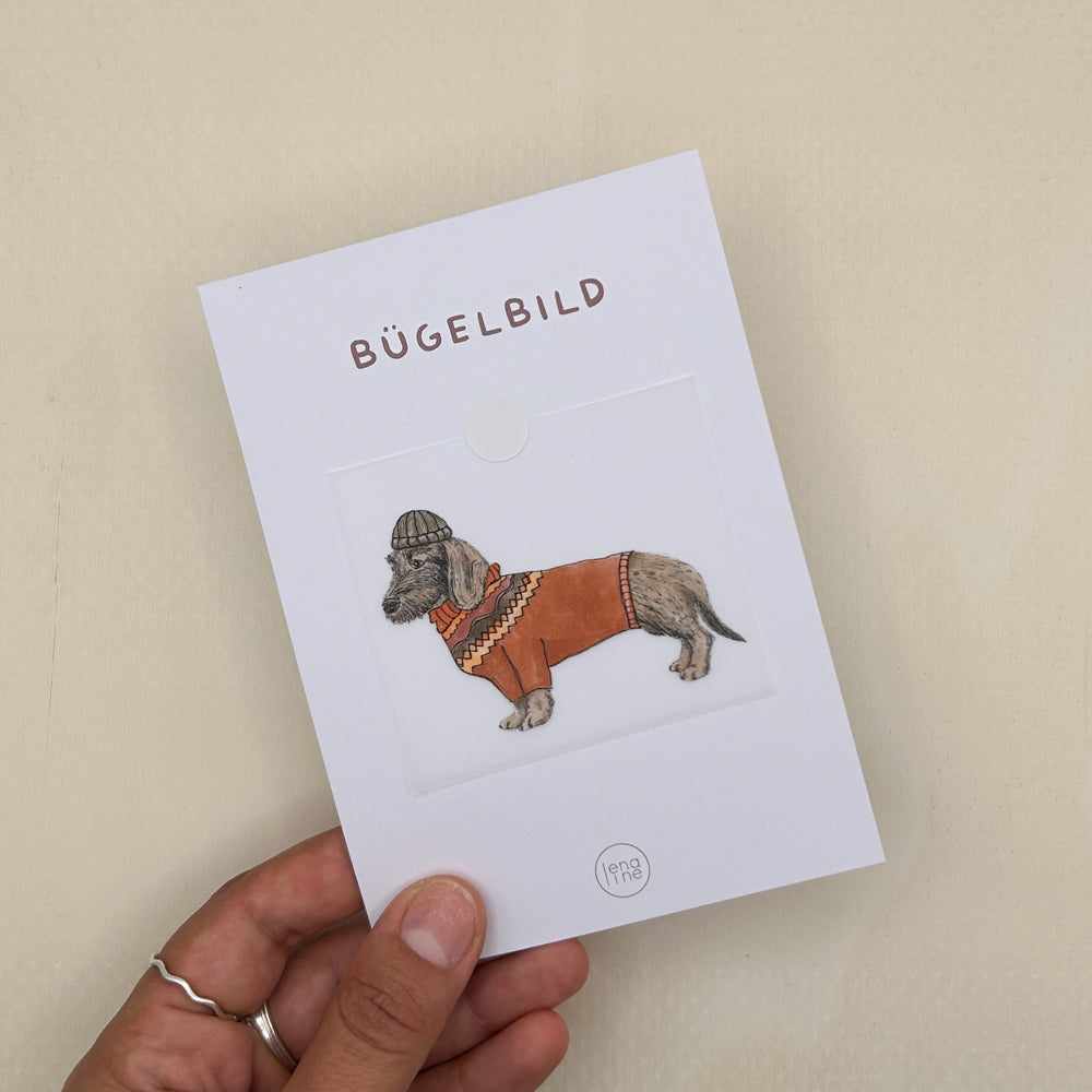 BÜGELBILD | Dackel Ludwig | small