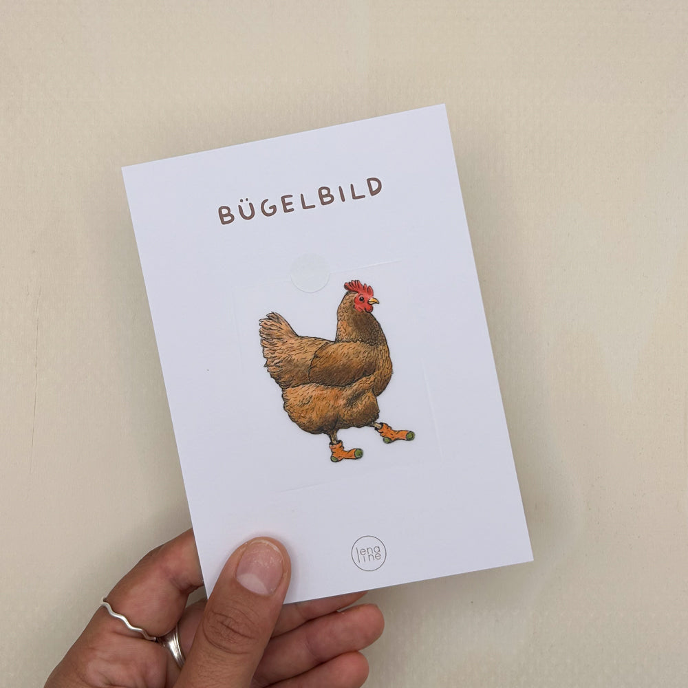 BÜGELBILD | Huhn Trude