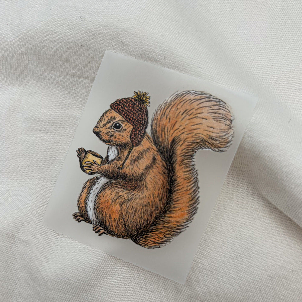 BÜGELBILD | Eichhörnchen Fritz - Winter