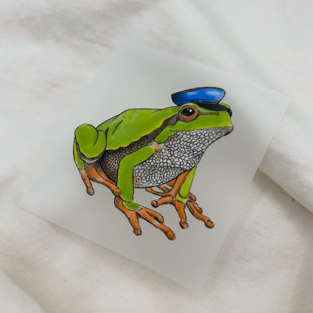 BÜGELBILD | Frosch Fred
