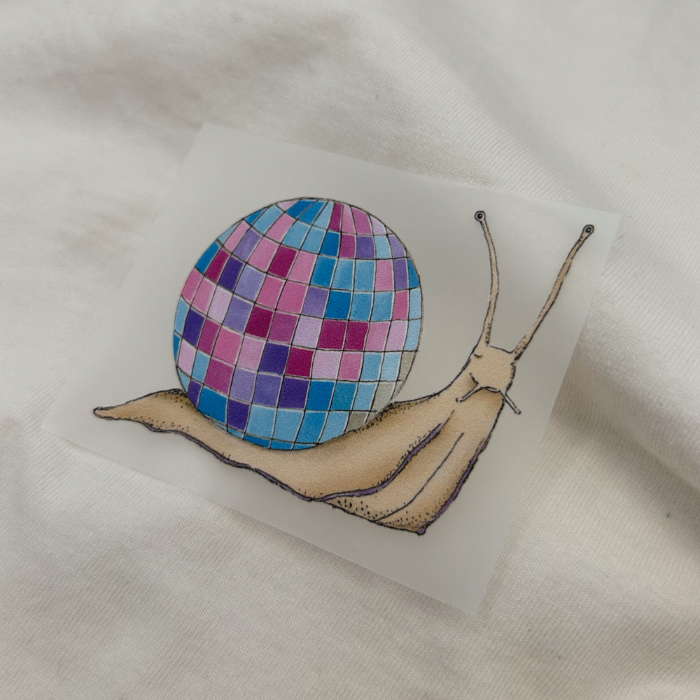 BÜGELBILD | Schnecke Lenny - Disco