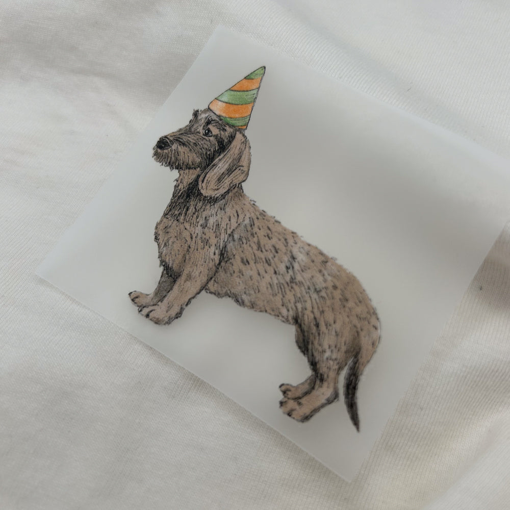 BÜGELBILD | Dackel Ludwig - Party