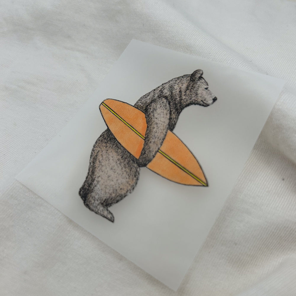 BÜGELBILD | Bär Bruno | Surferbär