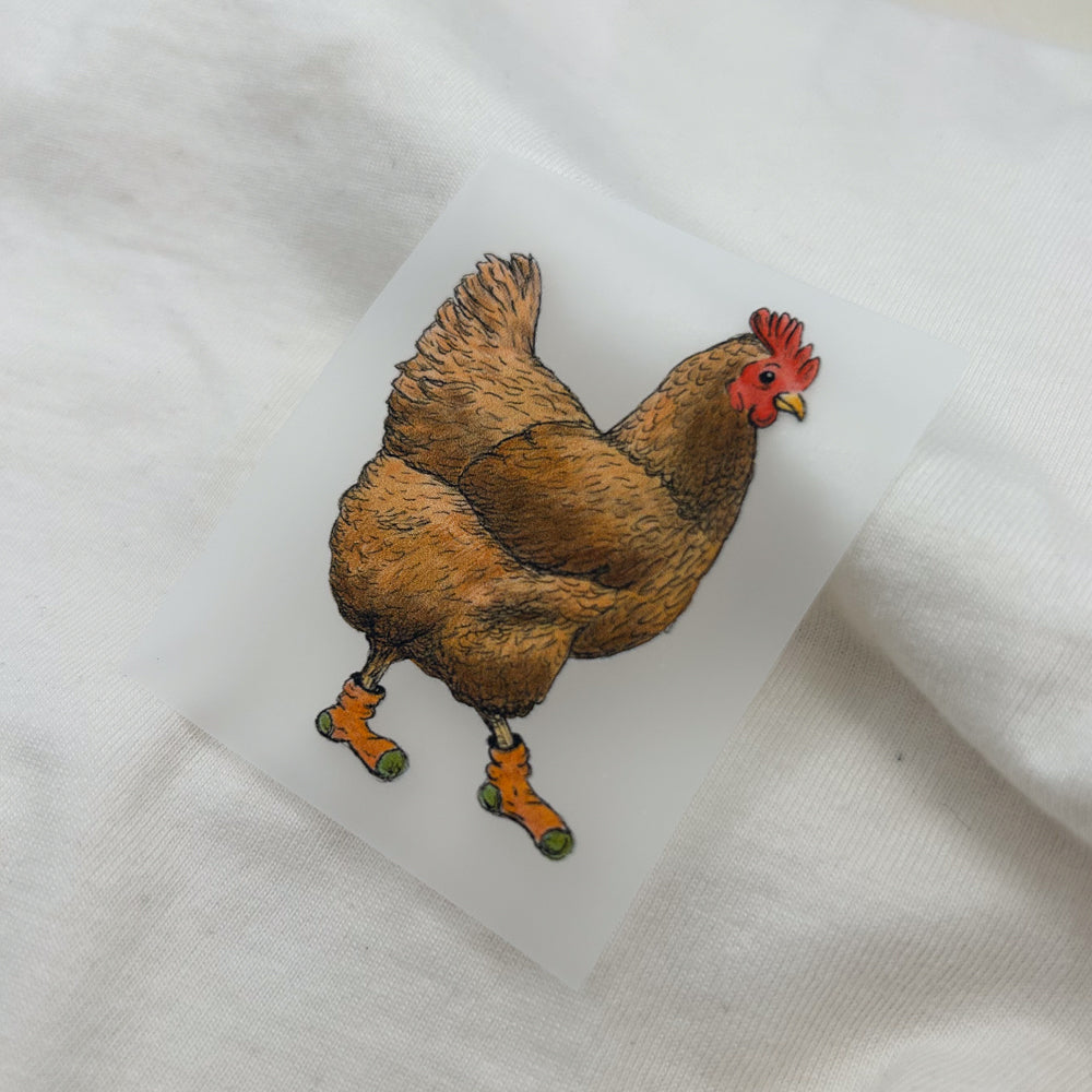 BÜGELBILD | Huhn Trude