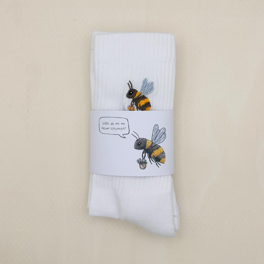 Socke mit Stick | Biene Susi