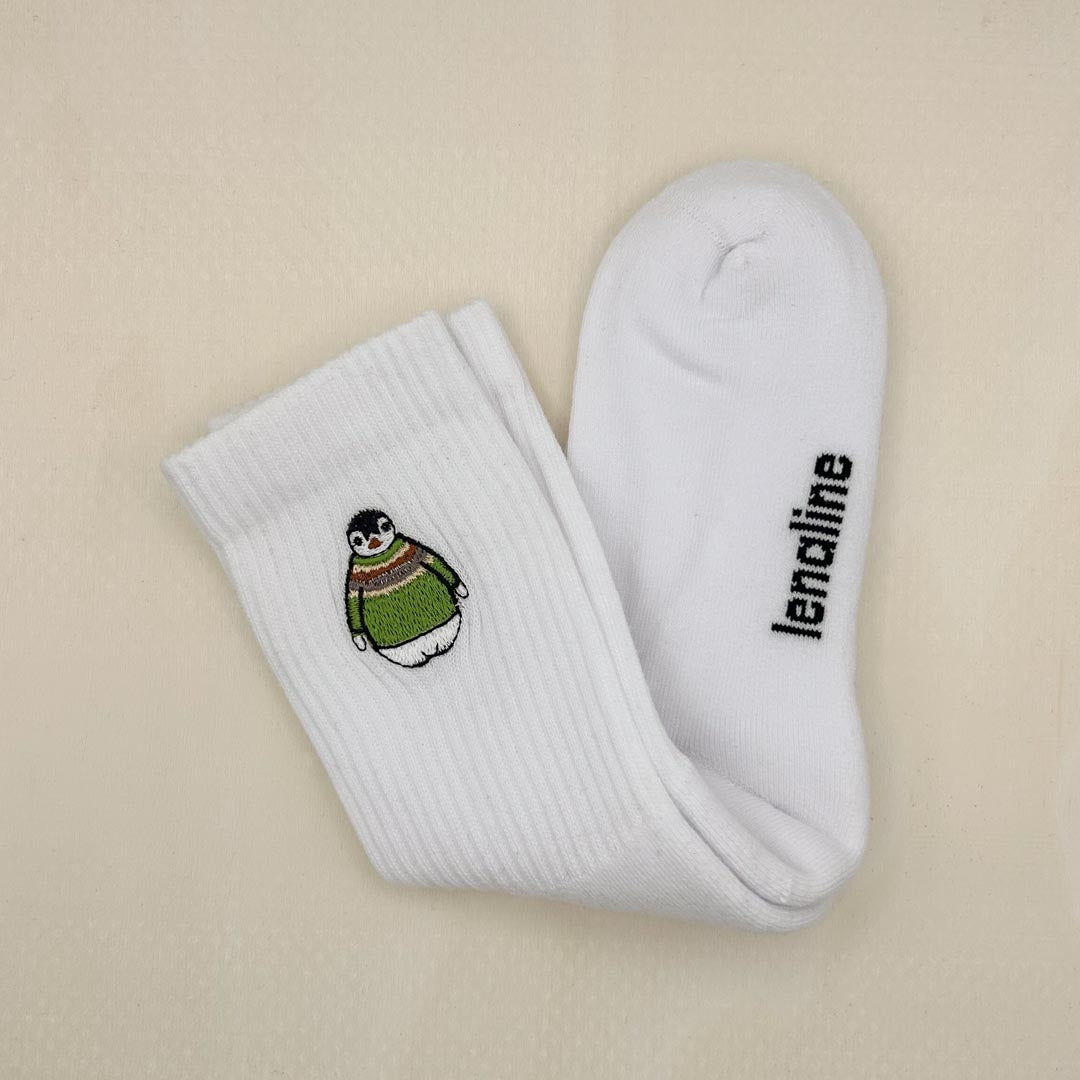 Socke mit Stick | Pinguin Fabi