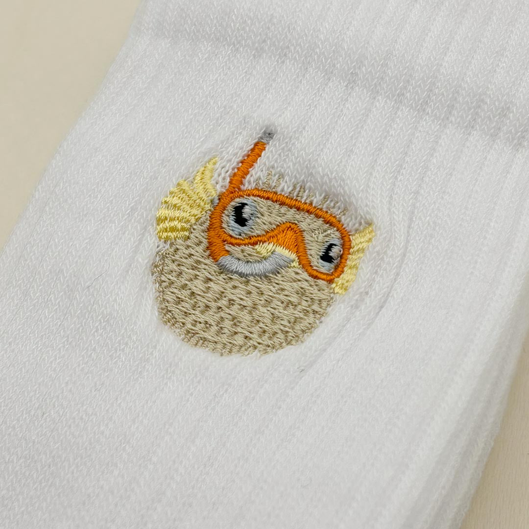Socke mit Stick| Kugelfisch Kalle