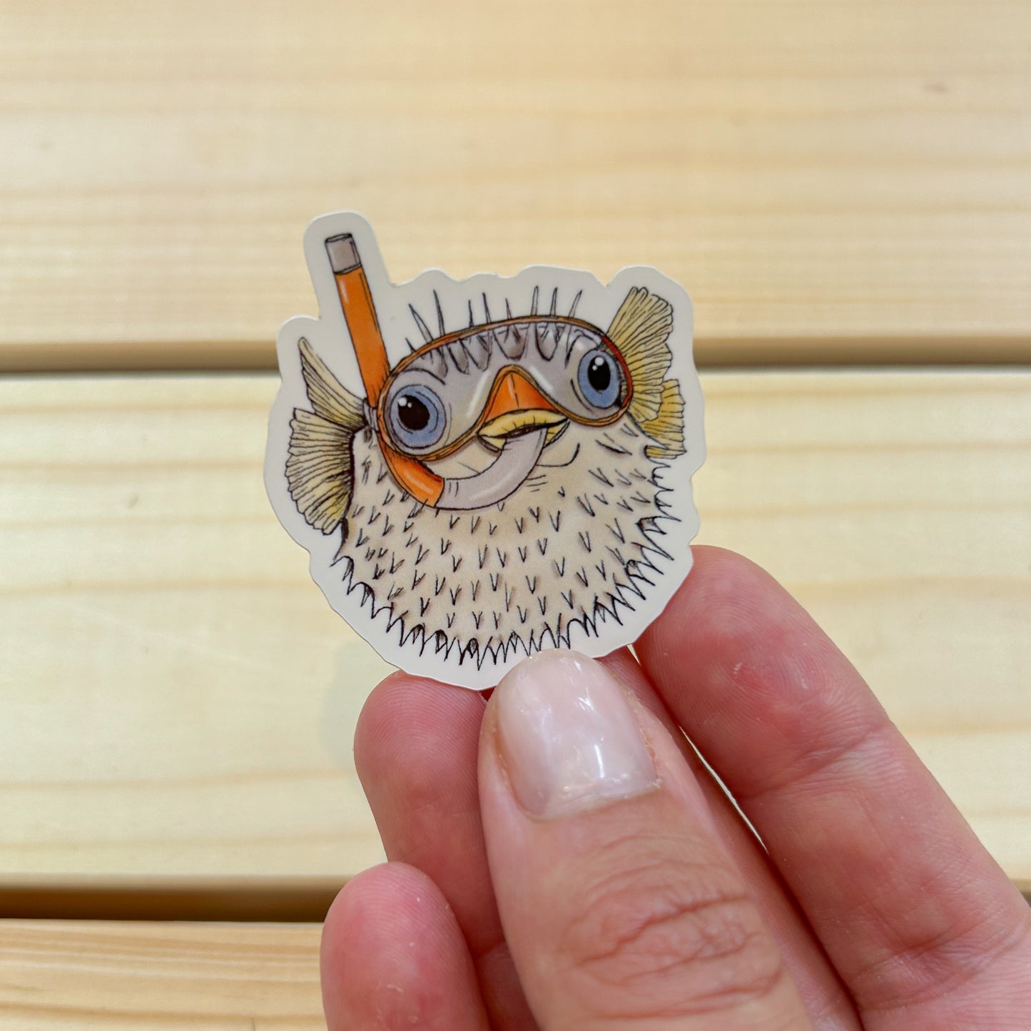 STICKER | Kugelfisch Kalle - weiß