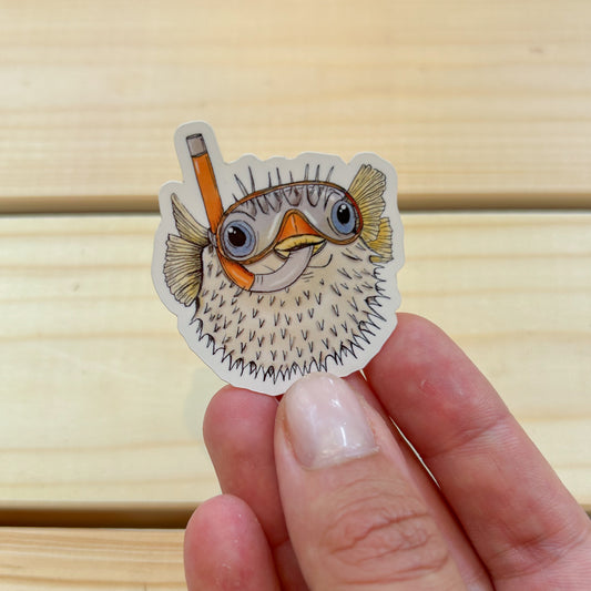 STICKER | Kugelfisch Kalle - weiß