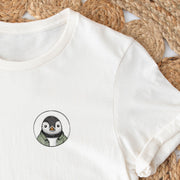 BÜGELBILD | Textildruck | Pinguin Fabi Cordhemd | Kreis