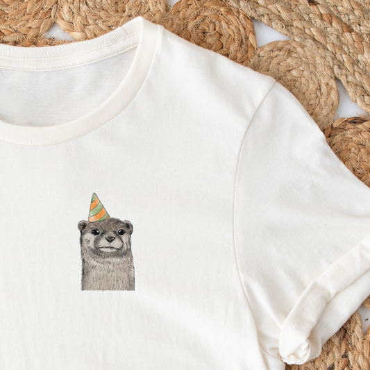 BÜGELBILD | Textildruck | Otter Fiete - Party