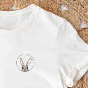 BÜGELBILD | Textildruck | Hase Lotte | Kreis