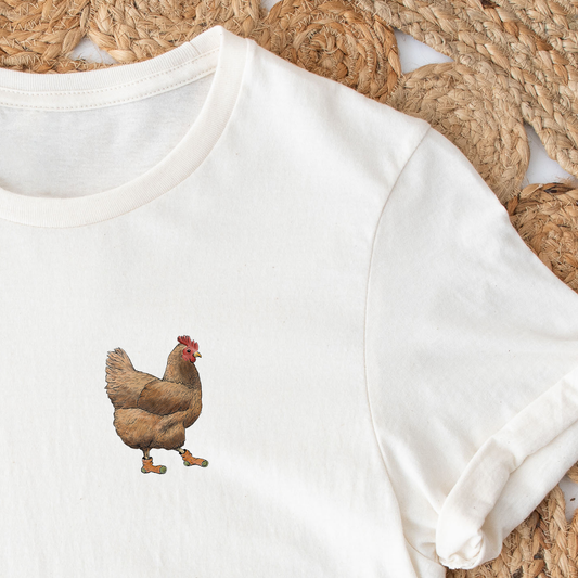 BÜGELBILD | Textildruck | Huhn Trude