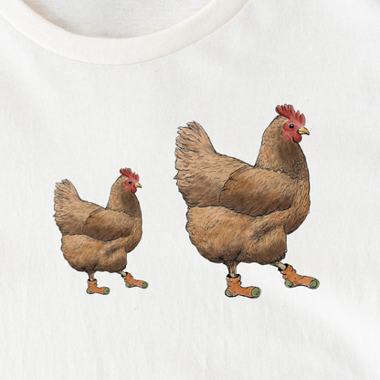 BÜGELBILD | Textildruck | Huhn Trude