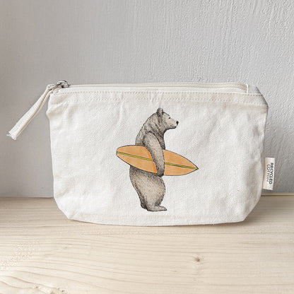 Kosmetiktasche | Surferbär Bruno