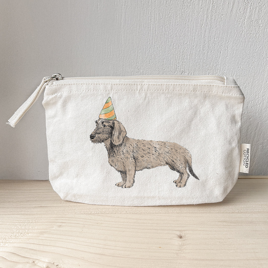 Kosmetiktasche | Dackel Ludwig - Party