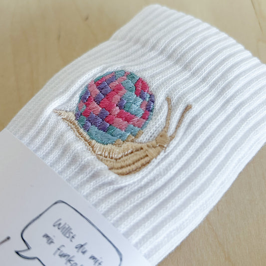 Socke mit Stick | Schnecke Lenny