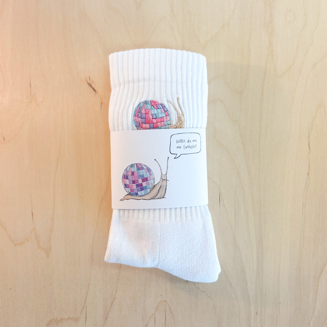 Socke mit Stick | Schnecke Lenny