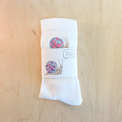 Socke mit Stick | Schnecke Lenny