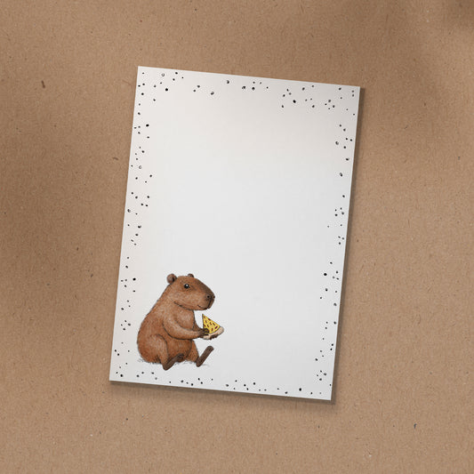 NOTIZBLOCK | DIN A6 | Capybara Freddy