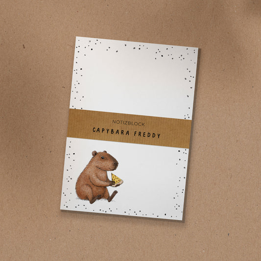 NOTIZBLOCK | DIN A6 | Capybara Freddy