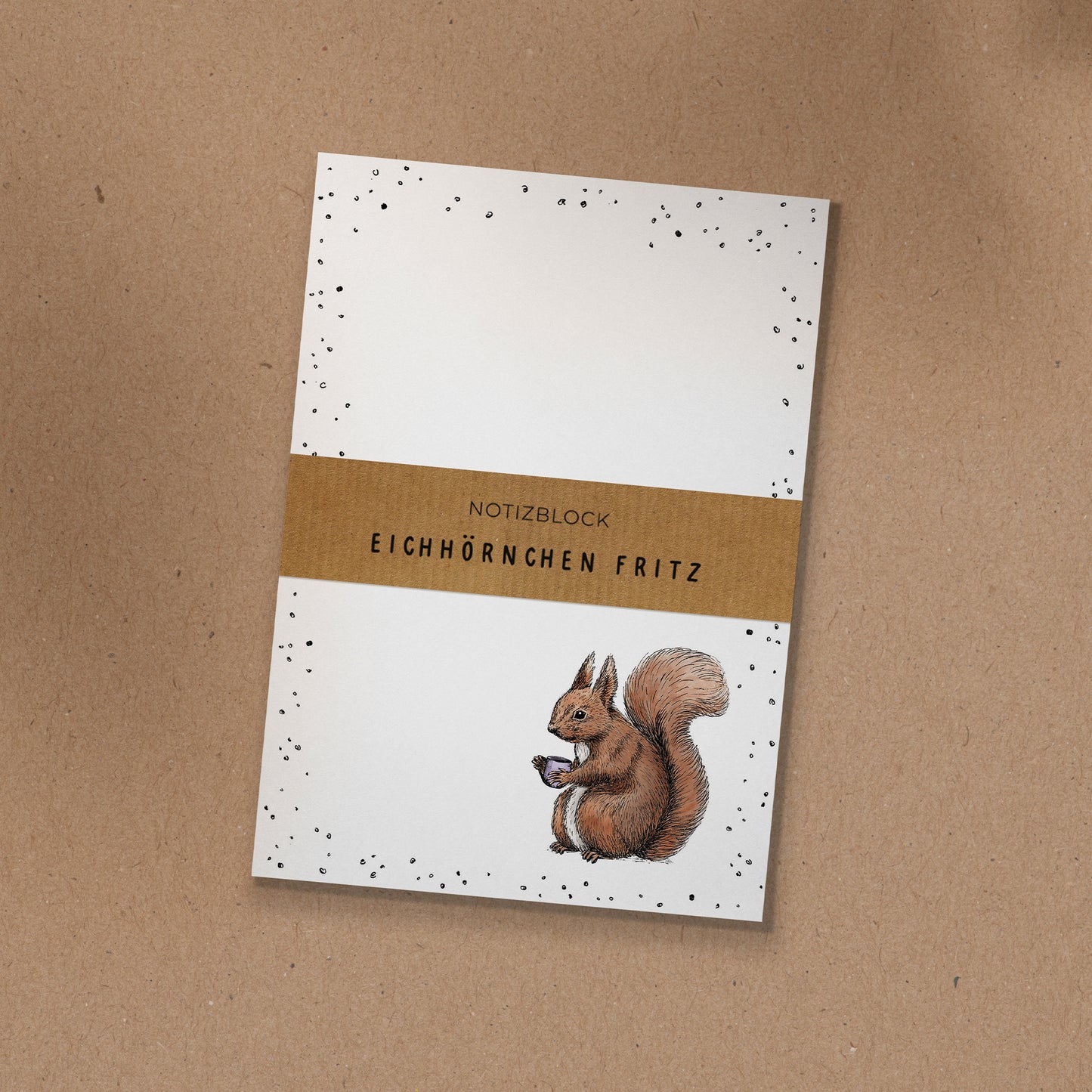 NOTIZBLOCK | DIN A6 | Eichhörnchen Fritz
