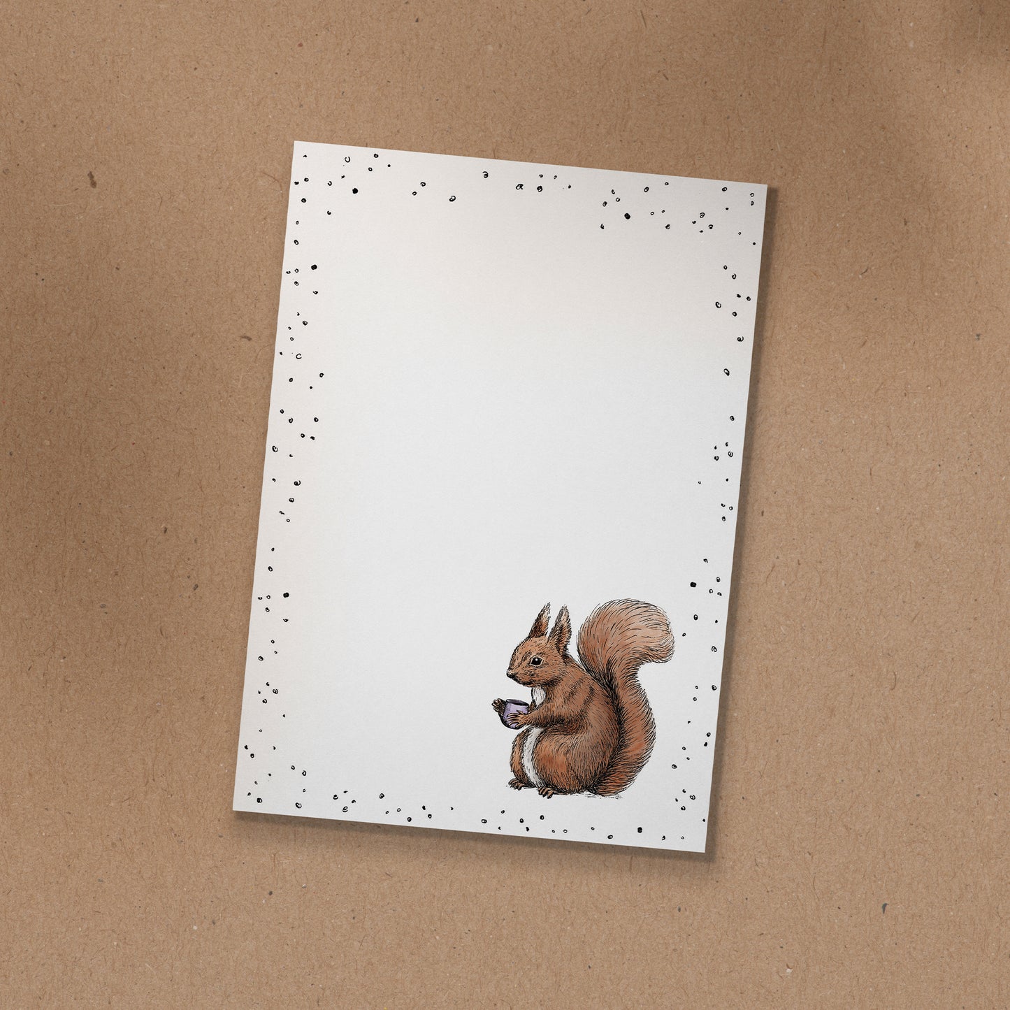 NOTIZBLOCK | DIN A6 | Eichhörnchen Fritz