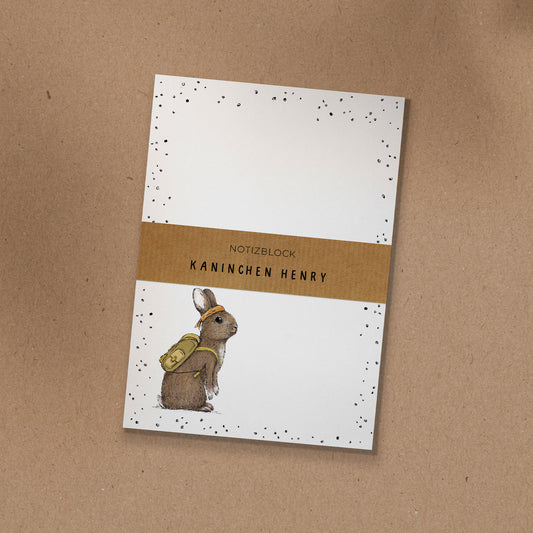 NOTIZBLOCK | DIN A6 | Kaninchen Henry