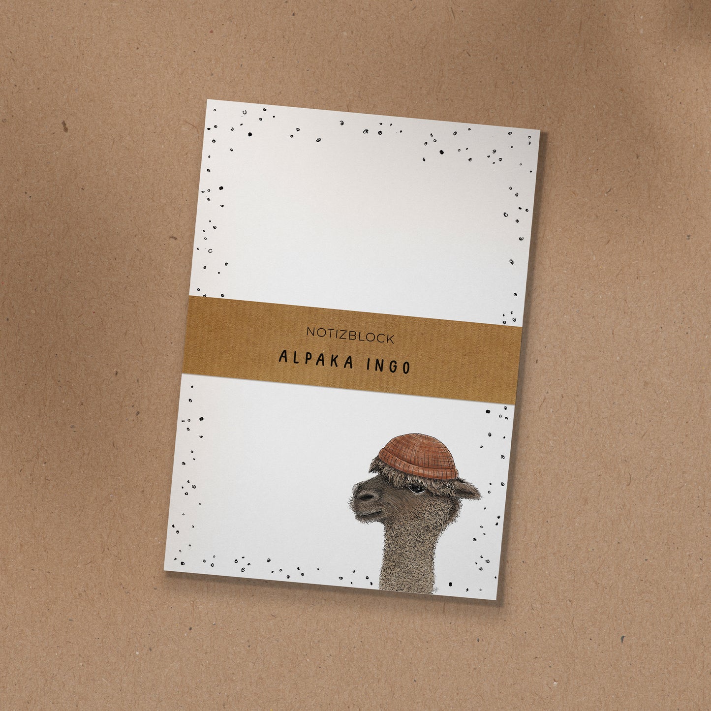 NOTIZBLOCK | DIN A6 | Alpaka Ingo