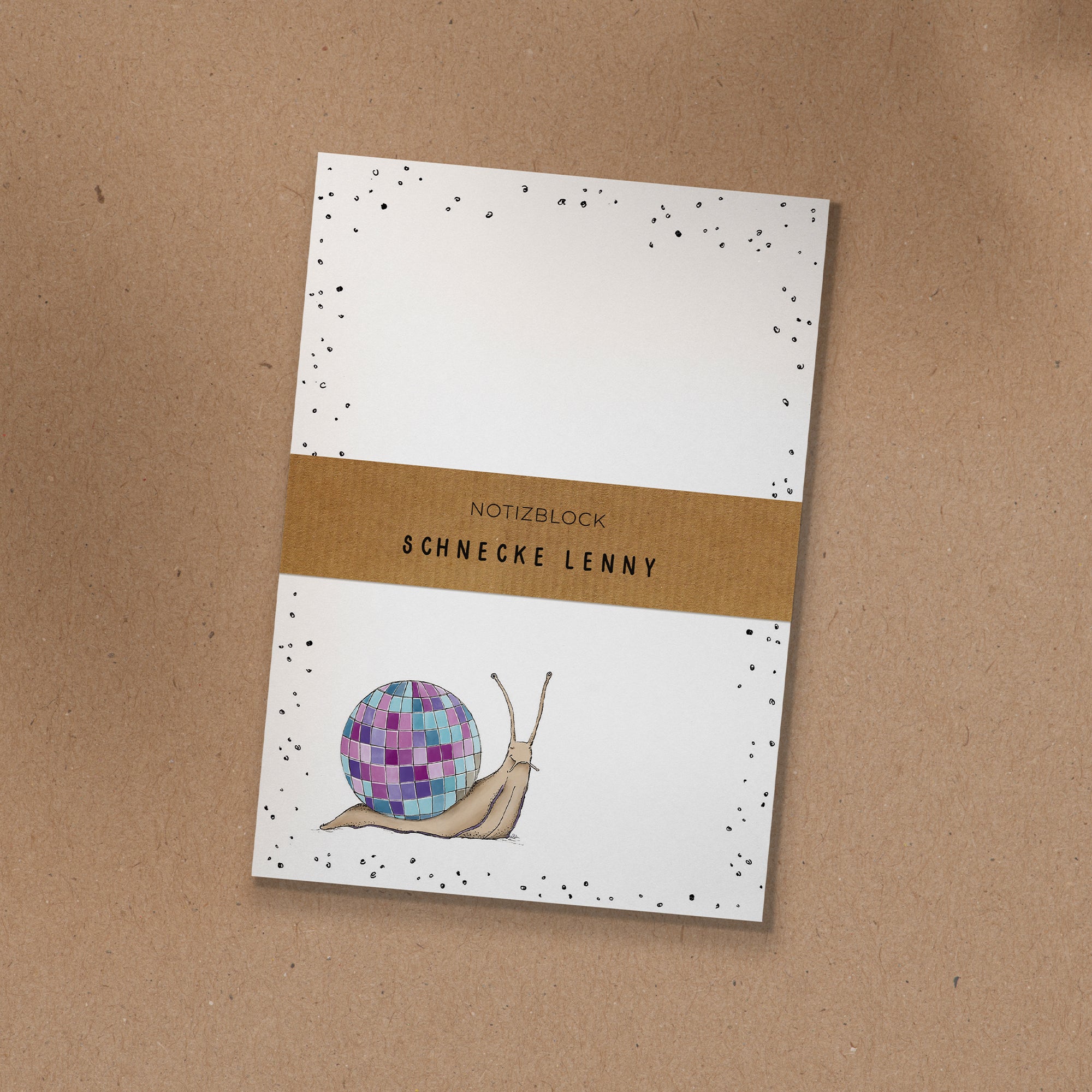 NOTIZBLOCK | DIN A6 | Schnecke Lenny