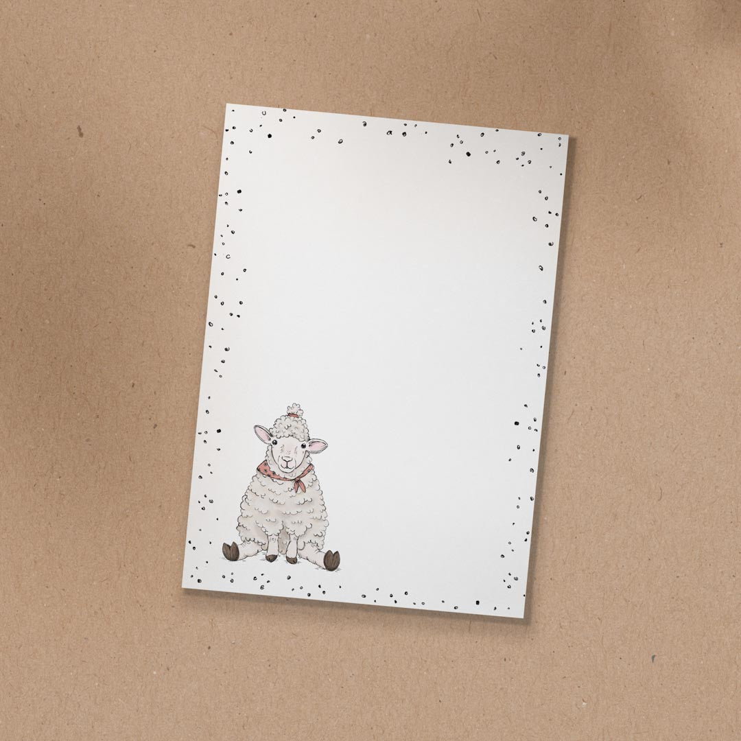 NOTIZBLOCK | DIN A6 | Schaf Merle