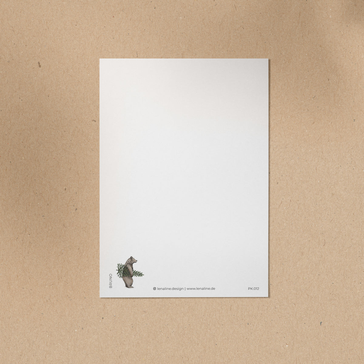 POSTKARTE | Bär Bruno - Tanne