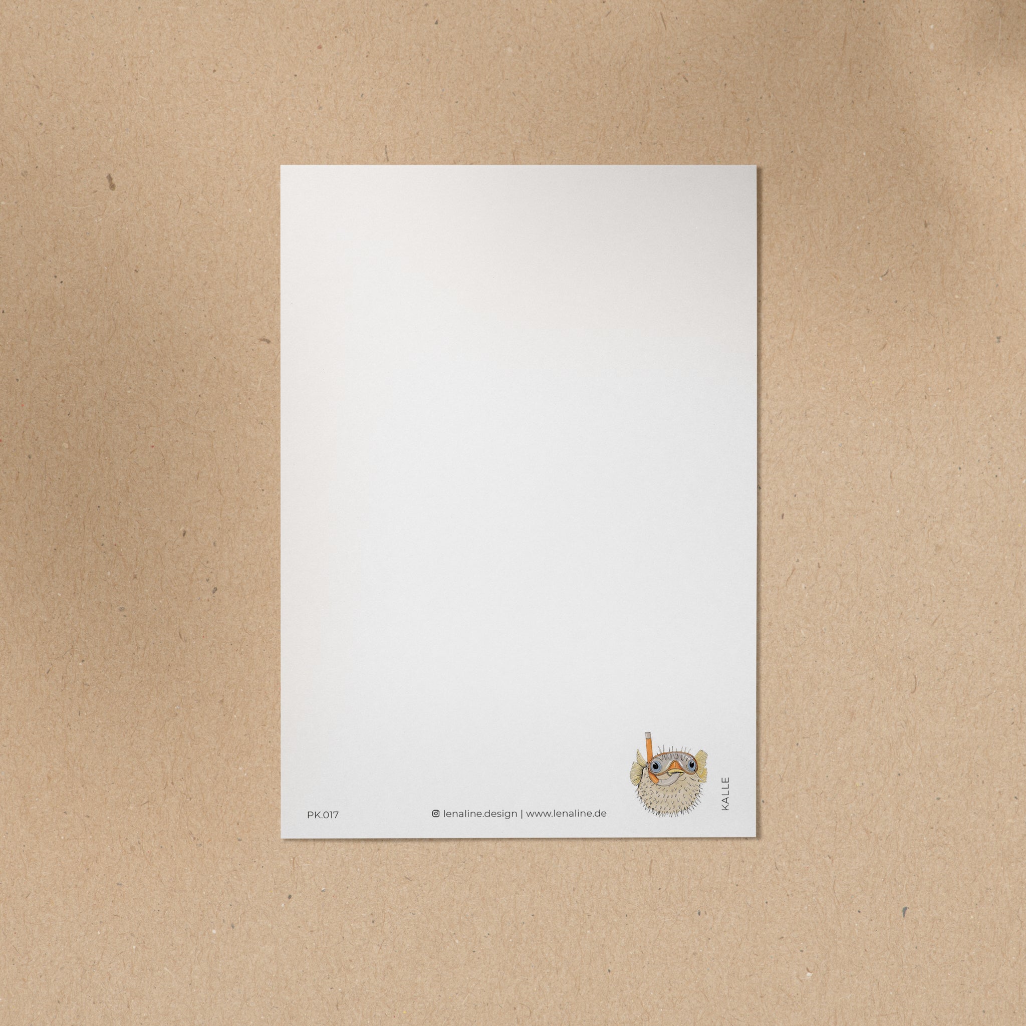 POSTKARTE | Kugelfisch Kalle - Taucher