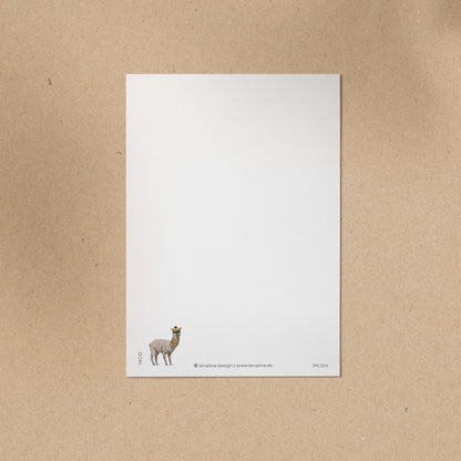 POSTKARTE | Alpaka Ingo - Winter