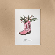 POSTKARTE | Cowboystiefel - XMAS