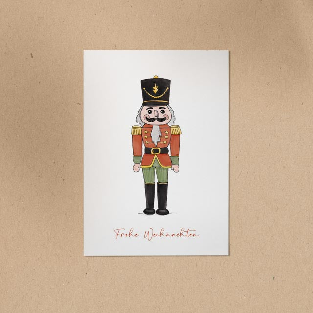 POSTKARTE | Nussknacker - rot