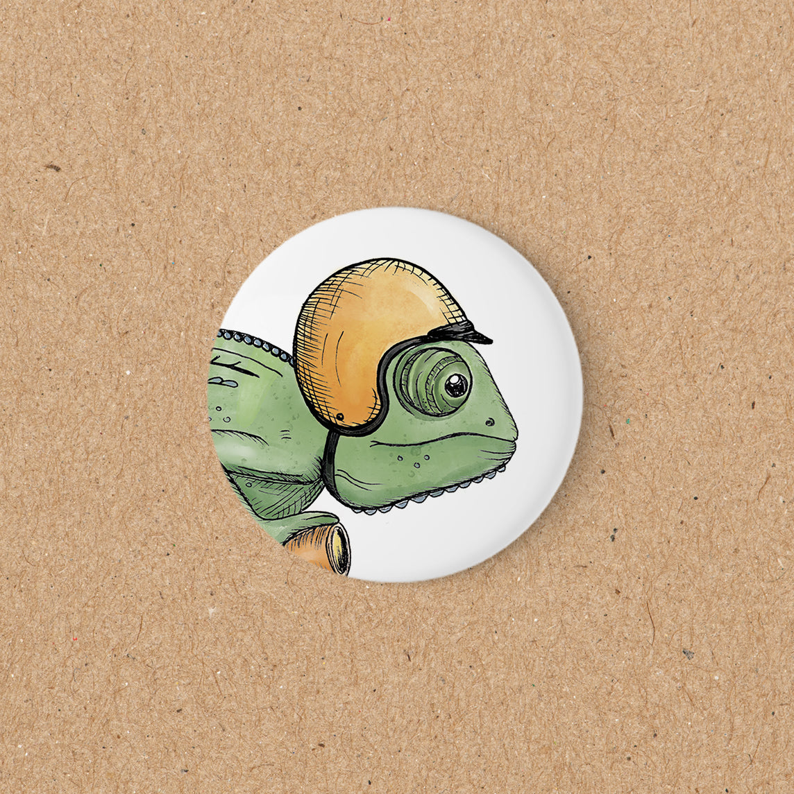 MAGNET | 56 mm | Chamäleon Pedro - Kopf