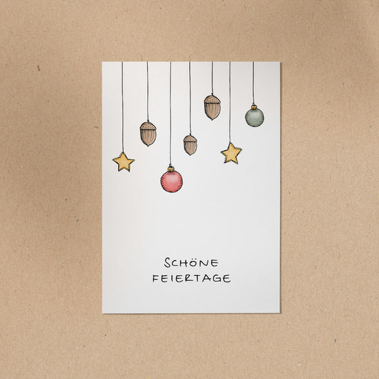 POSTKARTE | Schöne Feiertage