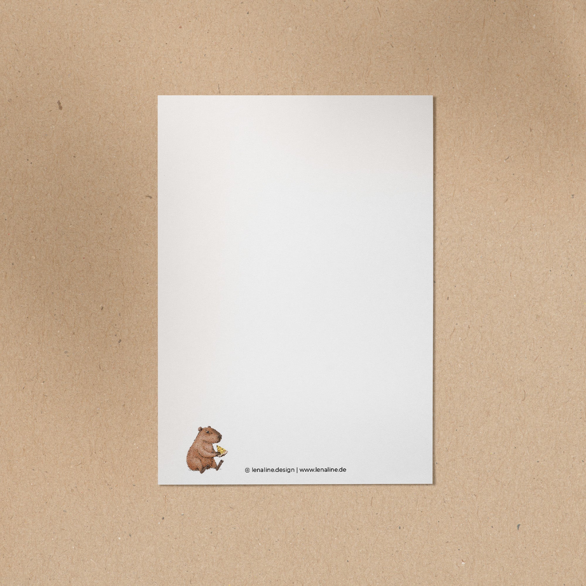 POSTKARTE | Capybara Freddy - Pizza