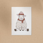 POSTKARTE | Schaf Merle - Winter