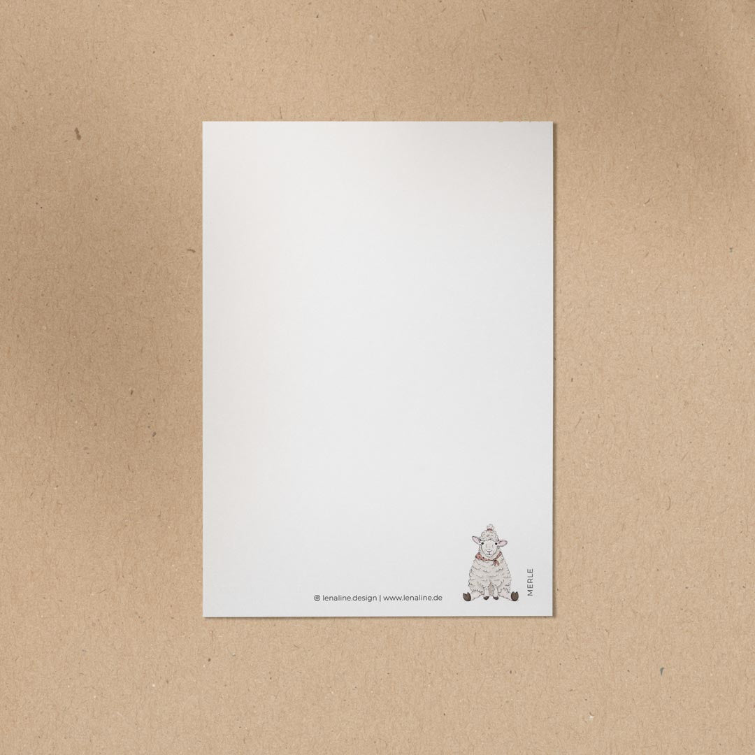 POSTKARTE | Schaf Merle