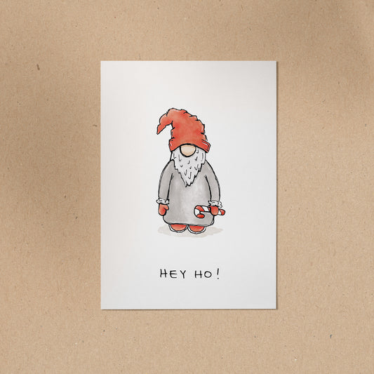 POSTKARTE | Zwerg - Hej ho!