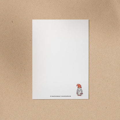 POSTKARTE | Zwerg - Hej ho!