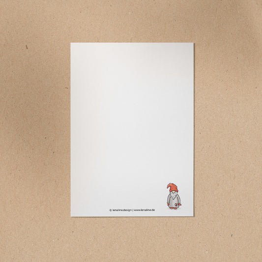 POSTKARTE | Zwerg - Hej ho!