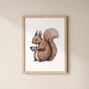 POSTER | Kunstdruck | Eichhörnchen Fritz